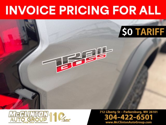 2025 Sterling Gray Metallic Chevrolet Colorado Trail Boss 4X4 Truck