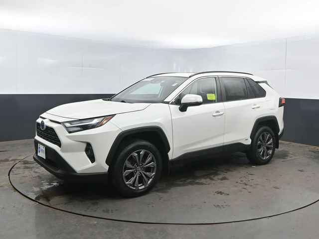 White 2022 Toyota RAV4 Hybrid XLE Premium AWD SUV / Crossover All-Wheel Drive Continuously Variable Transmission