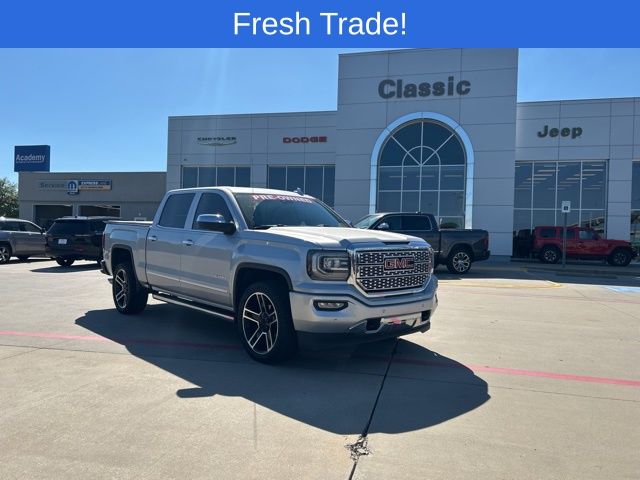 Quicksilver Metallic 2018 GMC Sierra 1500 Denali Crew Cab Pickup Truck 4X2 8-Speed Automatic Overdrive
