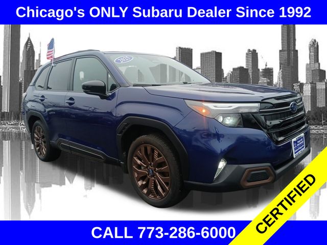 Sapphire Blue Pearl 2026 Subaru Forester Sport Crossover AWD SUV / Crossover All-Wheel Drive Continuously Variable Transmission