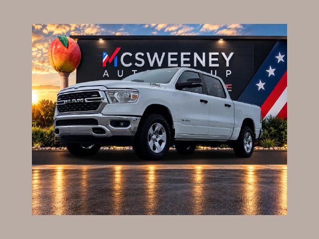 Bright White Clearcoat 2023 RAM 1500 Pickup Truck Four-Wheel Drive 8-Speed Automatic