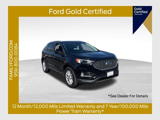 Black Metallic 2023 Ford Edge SEL AWD SUV / Crossover All-Wheel Drive 8-Speed Automatic