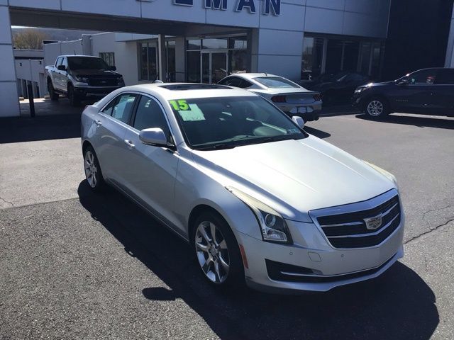 Radiant Silver Metallic 2015 Cadillac ATS 2.0T Luxury AWD Sedan All-Wheel Drive 6-Speed Automatic