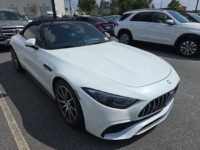 MANUFAKTUR Moonlight White Metallic 2023 Mercedes-Benz SL-Class Convertible Rear-Wheel Drive 9-Speed Automatic