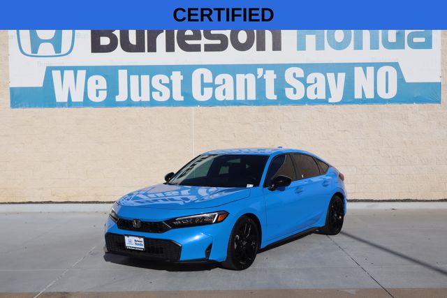 Boost Blue Pearl 2025 Honda Civic Hatchback Hatchback Front-Wheel Drive Continuously Variable Transmission