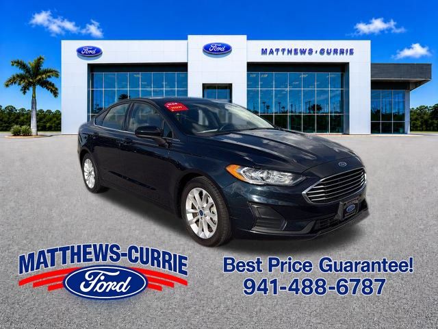 Blue Metallic 2020 Ford Fusion Sedan Front-Wheel Drive 6-Speed Automatic