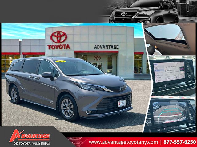 Predawn Gray Mica 2021 Toyota Sienna Minivan All-Wheel Drive Continuously Variable Transmission