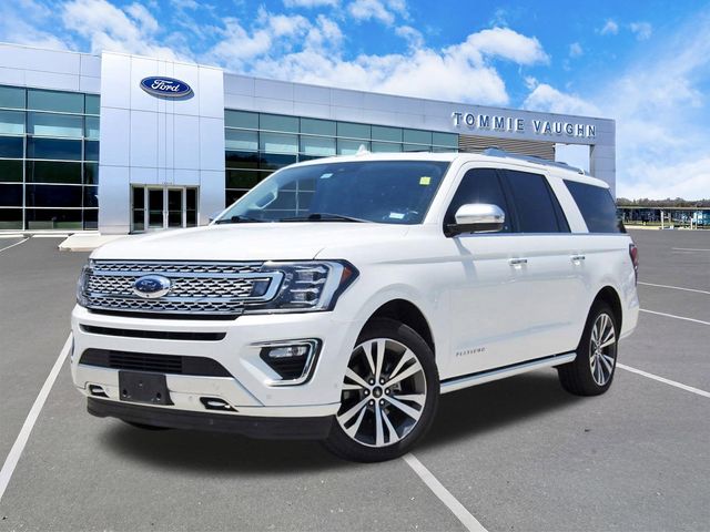White Metallic 2021 Ford Expedition MAX Platinum 4WD SUV / Crossover Four-Wheel Drive Automatic