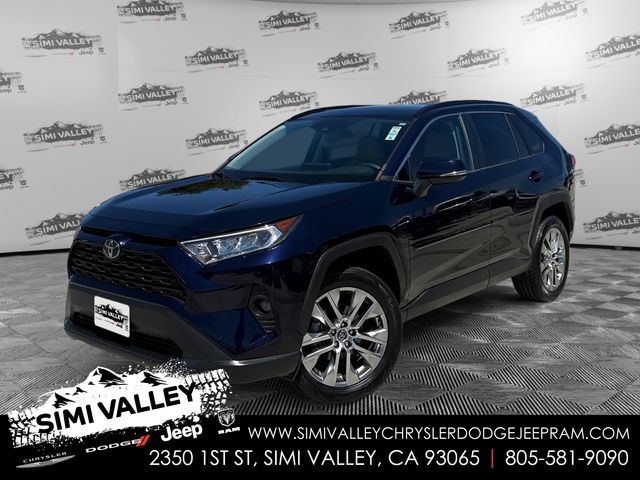 Blue 2020 Toyota RAV4 XLE Premium FWD SUV / Crossover Front-Wheel Drive 8-Speed Automatic