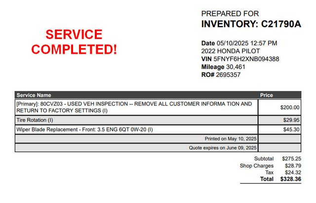 Used 2022 Honda Pilot For Sale in Grove City, OH