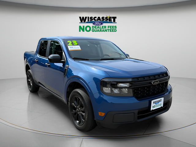 Blue Metallic 2023 Ford Maverick Pickup Truck Front-Wheel Drive Continuously Variable Transmission