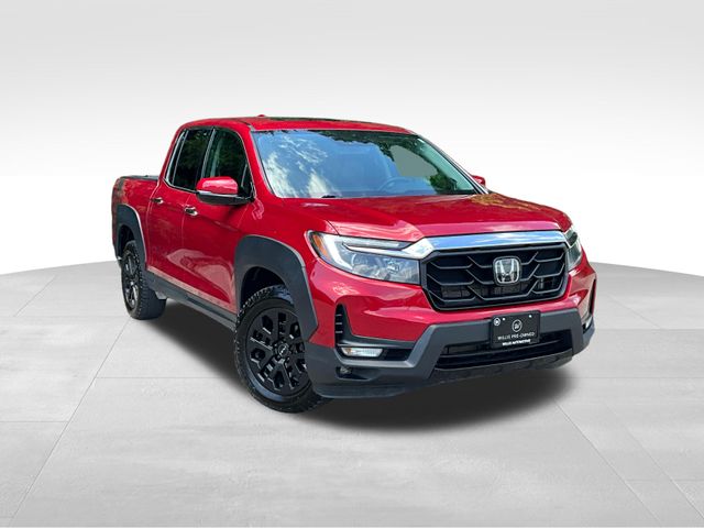 Radiant Red 2023 Honda Ridgeline RTL-E AWD Pickup Truck All-Wheel Drive 9-Speed Automatic