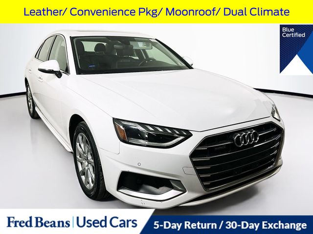 Ibis White 2023 Audi A4 Sedan All-Wheel Drive 7-Speed Automatic
