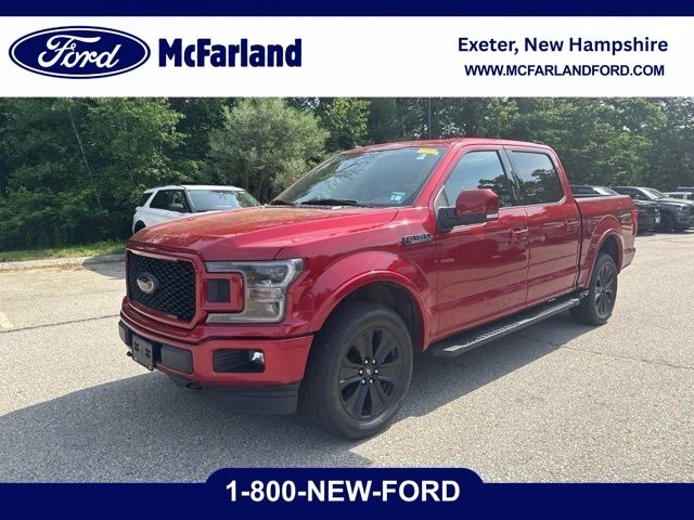 Red Metallic 2020 Ford F-150 Lariat SuperCrew 4WD Pickup Truck Four-Wheel Drive Automatic