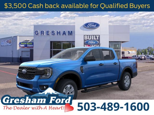 Velocity Blue Metallic 2025 Ford Ranger Pickup Truck Four-Wheel Drive Automatic