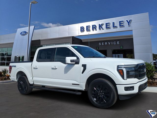 Star White Metallic Tri-Coat 2025 Ford F-150 Lariat SuperCrew 4WD Pickup Truck Four-Wheel Drive Automatic