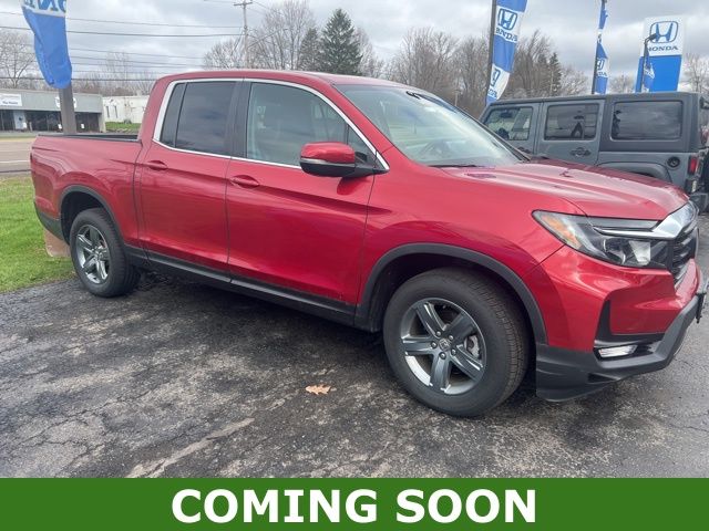 Radiant Red Metallic II 2023 Honda Ridgeline RTL AWD Pickup Truck All-Wheel Drive 9-Speed Automatic