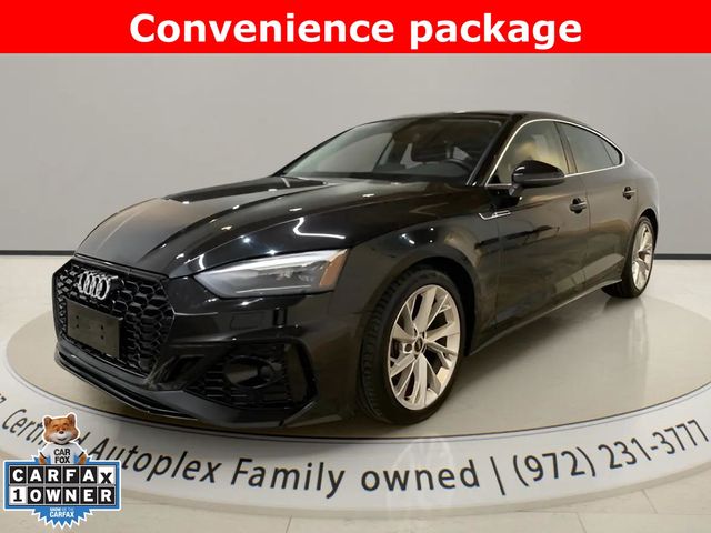 Black Metallic 2022 Audi A5 Sportback Sedan All-Wheel Drive 7-Speed Automatic