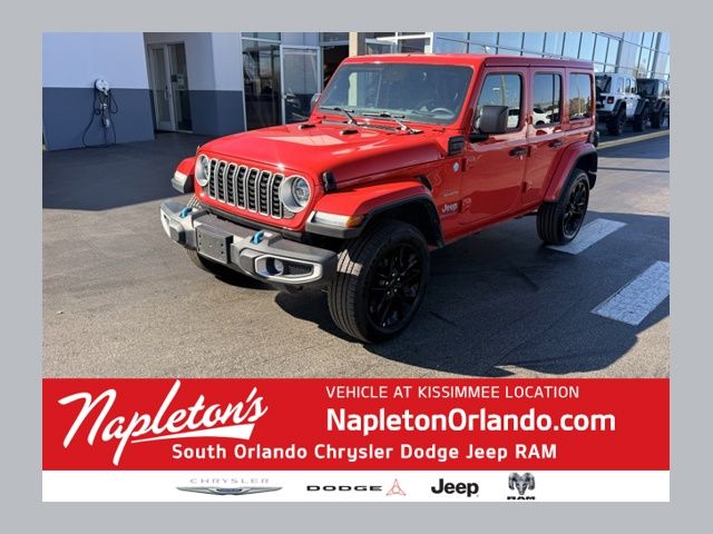 Firecracker Red Clearcoat 2024 Jeep Wrangler 4xe Sahara 4WD SUV / Crossover Four-Wheel Drive 8-Speed Automatic