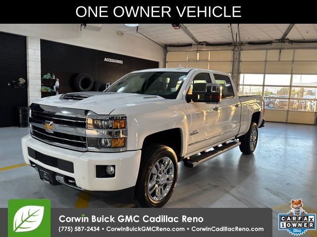 Summit White 2019 Chevrolet Silverado 2500HD High Country Crew Cab 4WD Pickup Truck Four-Wheel Drive 6-Speed Automatic