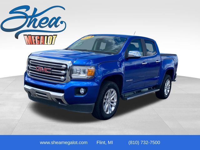 Marine Blue Metallic 2018 GMC Canyon Pickup Truck Four-Wheel Drive 8-Speed Automatic