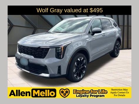 Wolf Gray 2025 Kia Sorento EX AWD SUV / Crossover All-Wheel Drive 8-Speed Dual Clutch