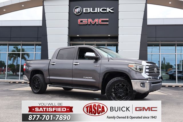 Magnetic Gray Metallic 2018 Toyota Tundra Limited CrewMax 5.7L Pickup Truck 4X2 6-Speed Automatic Overdrive