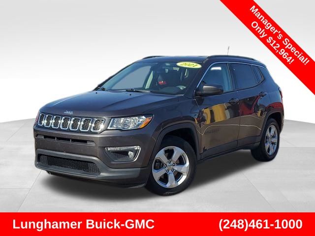 Gray (Granite Crystal Metallic Clearcoat) 2021 Jeep Compass Latitude FWD SUV / Crossover Front-Wheel Drive 6-Speed Automatic
