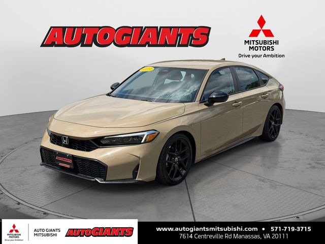 Sand Dune Pearl 2025 Honda Civic Hatchback Hatchback Front-Wheel Drive Continuously Variable Transmission