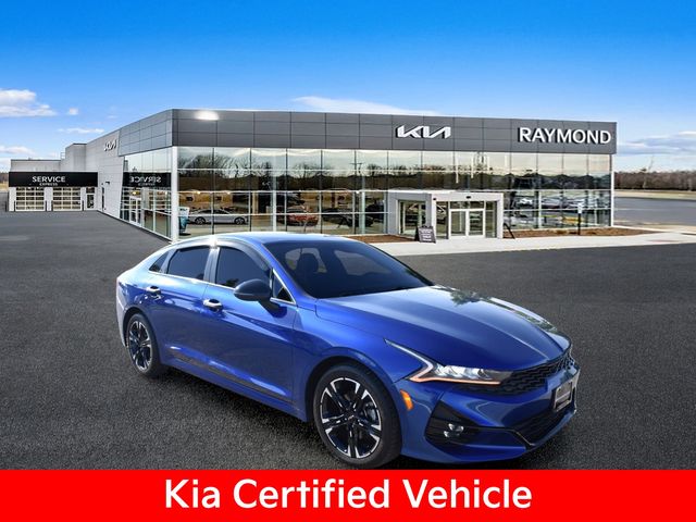 Sapphire Blue 2022 Kia K5 Sedan Front-Wheel Drive 8-Speed Automatic