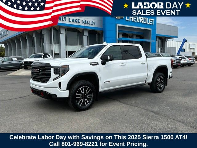 Summit White 2025 GMC Sierra 1500 Pickup Truck Four-Wheel Drive Automatic