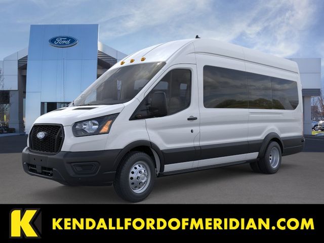 Oxford White 2026 Ford Transit Passenger 350 HD XL High Roof Extended LB DRW AWD Van All-Wheel Drive