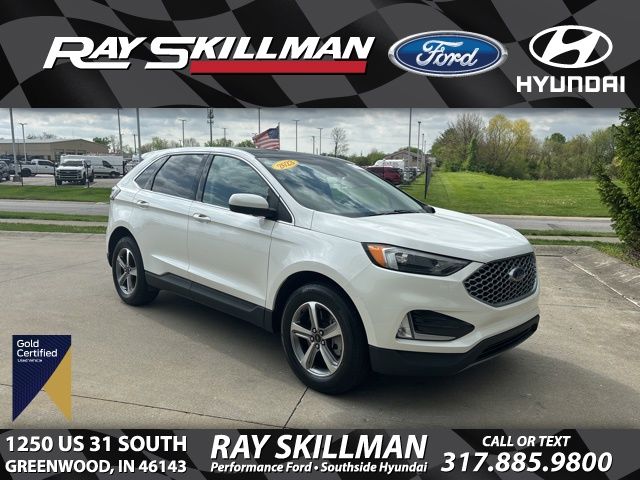 White Metallic 2023 Ford Edge SEL AWD SUV / Crossover All-Wheel Drive 8-Speed Automatic