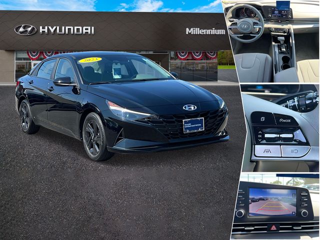 Onyx Black 2023 Hyundai Elantra Sedan Front-Wheel Drive Continuously Variable Transmission