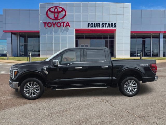 Black Metallic 2024 Ford F-150 Lariat SuperCrew 4WD Pickup Truck Four-Wheel Drive Automatic