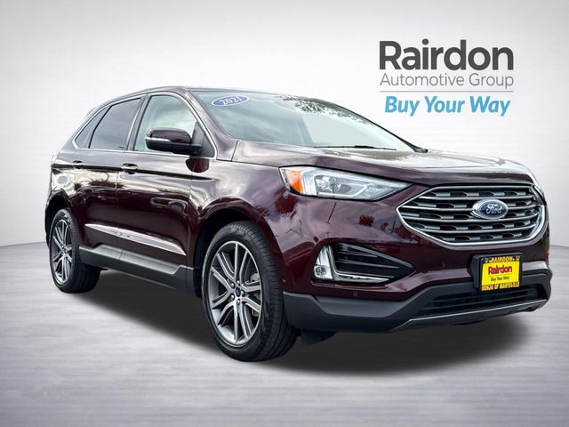 Red (Burgundy Velvet Metallic Tinted Clearcoat) 2021 Ford Edge SUV / Crossover All-Wheel Drive 8-Speed Automatic