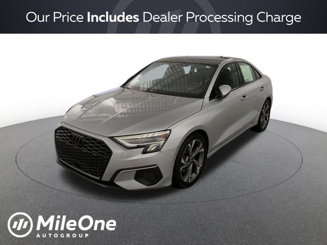 Silver Metallic 2023 Audi A3 Sedan Front-Wheel Drive 7-Speed Automatic