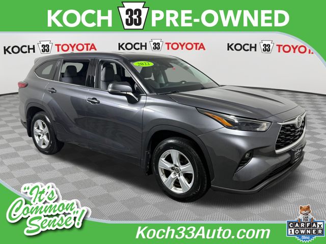 Magnetic Gray Metallic 2022 Toyota Highlander SUV / Crossover All-Wheel Drive 8-Speed Automatic