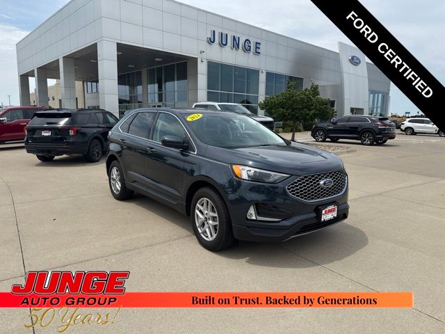 Stone Blue Metallic 2024 Ford Edge SUV / Crossover All-Wheel Drive 8-Speed Automatic