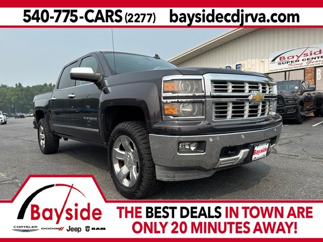 Gray (Tungsten Metallic) 2015 Chevrolet Silverado 1500 Pickup Truck Four-Wheel Drive 6-Speed Automatic Overdrive