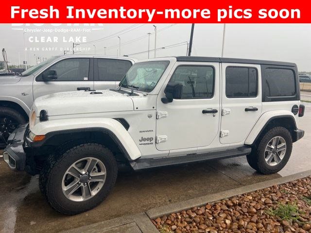 2020 Jeep Wrangler Unlimited Sahara White/off-white at DeMontrond Auto Country