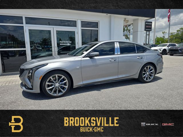 Silver Metallic 2025 Cadillac CT5 Sport RWD Sedan Rear-Wheel Drive Automatic