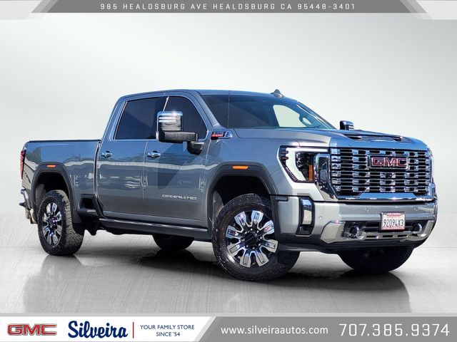Sterling Metallic 2024 GMC Sierra 3500HD Denali Crew Cab 4WD Pickup Truck Four-Wheel Drive Automatic