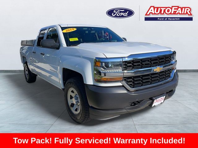 Summit White 2019 Chevrolet Silverado 1500 Pickup Truck Four-Wheel Drive 6-Speed Automatic Overdrive