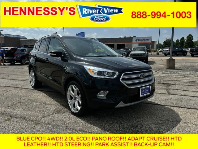 Agate Black Metallic 2019 Ford Escape SUV / Crossover All-Wheel Drive 6-Speed Automatic