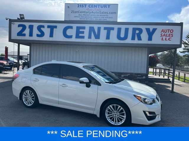 Crystal White Pearl 2016 Subaru Impreza Sedan All-Wheel Drive Continuously Variable Transmission