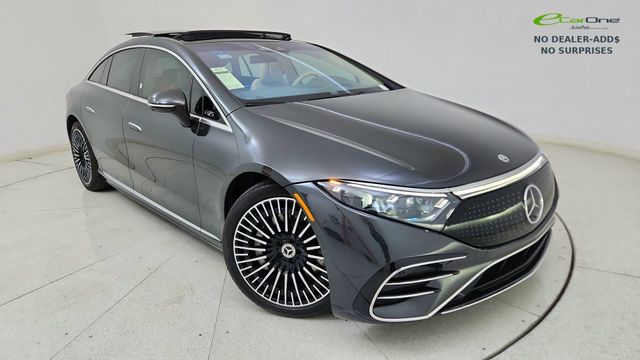 Graphite Gray Metallic 2023 Mercedes-Benz EQS 580 4MATIC AWD Sedan All-Wheel Drive 1-Speed Automatic