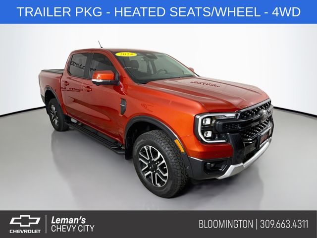 Chili Pepper Red 2024 Ford Ranger Pickup Truck Four-Wheel Drive Automatic