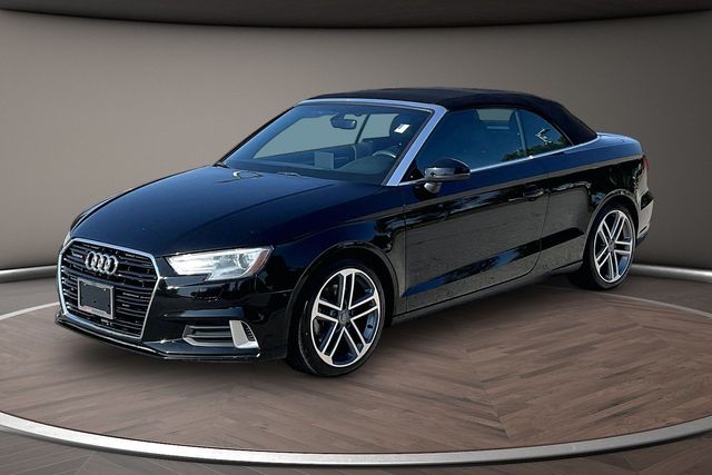 Black Metallic 2017 Audi A3 Convertible All-Wheel Drive 6-Speed Automatic