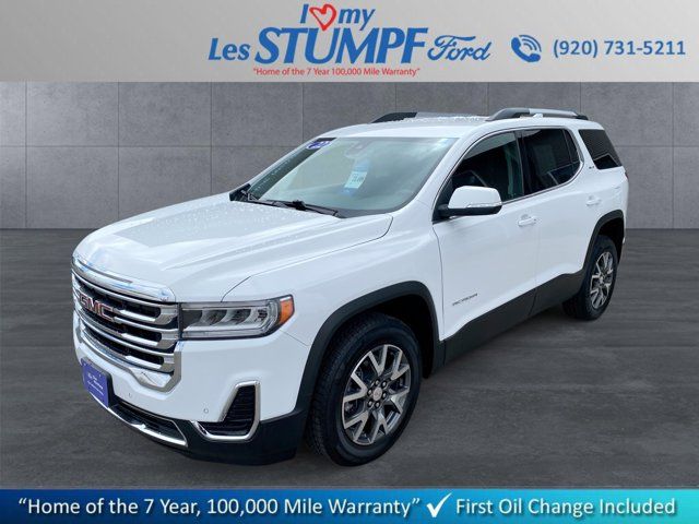 Summit White 2022 GMC Acadia SLE AWD SUV / Crossover Four-Wheel Drive 9-Speed Automatic